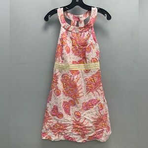 Lilly Pulitzer Women's Tinsley Conched Out Seersucker Sleeveless Dress - Size 10